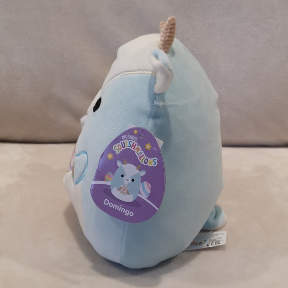 Squishmallow 8 inches Domingo blue goat holding an Easter egg - Picture 2 of 4